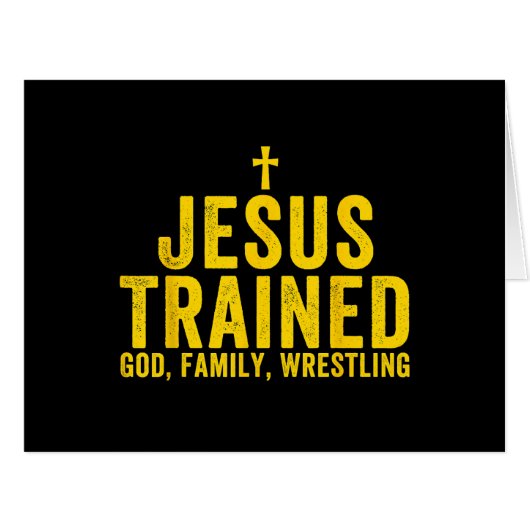 イエスはキリスト教の杖で神の家族のレスリングを訓練した (正面横)