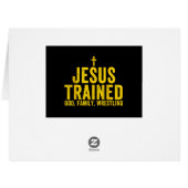 イエスはキリスト教の杖で神の家族のレスリングを訓練した (裏面横)