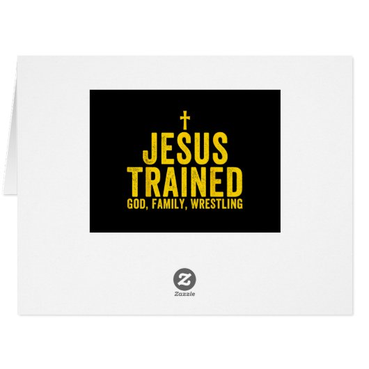 イエスはキリスト教の杖で神の家族のレスリングを訓練した (裏面横)