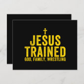 イエスはキリスト教の杖で神の家族のレスリングを訓練した シーズンカード (正面/裏面)