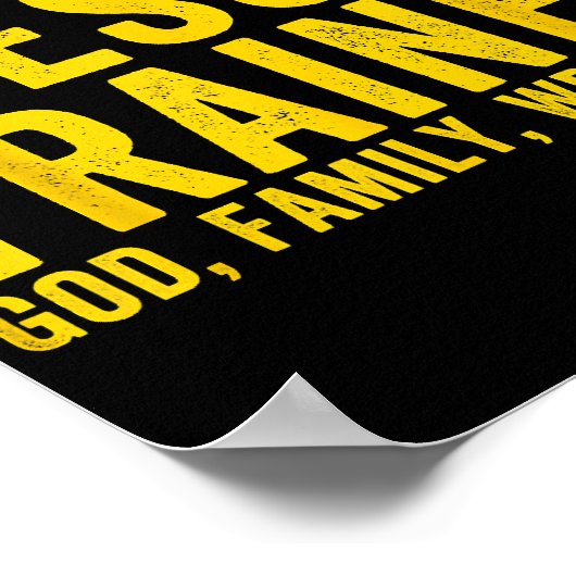 イエスはキリスト教の杖で神の家族のレスリングを訓練した ポスター (角)