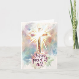 イエスはキリスト教の賛美歌を全て受け取った カード