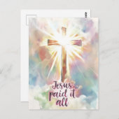 イエスはキリスト教の賛美歌を全て受け取った ポストカード (正面/裏面)