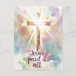 イエスはキリスト教の賛美歌を全て受け取った ポストカード