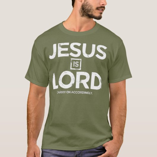 イエスはキリスト教主である Tシャツ (正面)