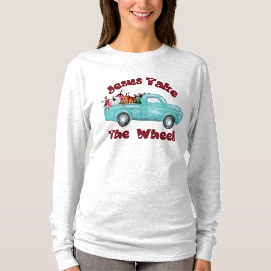 イエスはクリスチャンの道をおもしろい選ぶ Tシャツ (正面)