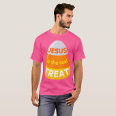 イエスはクリスチャン実在キャンディ・コーン・ハロ Tシャツ (正面フル)