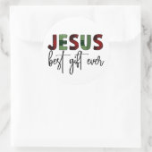 イエスはクリスチャン最高のスクリスチャンの賜物である ラウンドシール (バッグ)