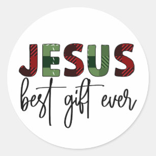 イエスはクリスチャン最高のスクリスチャンの賜物である ラウンドシール