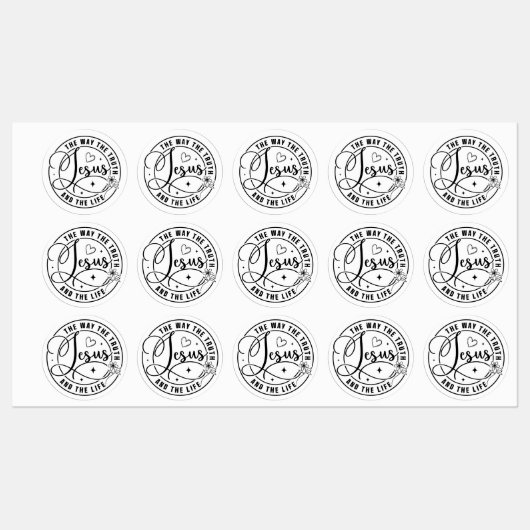 イエスはクリスチャン最高のスクリスチャンの賜物である ラベル (シート)