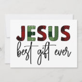 イエスはクリスチャン最高のスクリスチャンの賜物である 招待状 (正面)