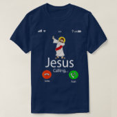 イエスはクリスマスプレゼントを呼んでいる Tシャツ (デザイン正面)