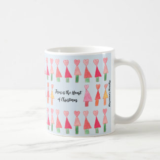 イエスはクリスマス・マグカップのハートである コーヒーマグカップ