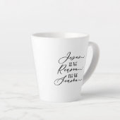 イエスはシーズン休暇の理由だ カフェラテマグ (右アングル)