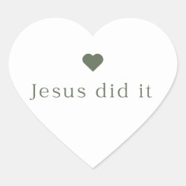イエスはステッカーを打った ハートシール