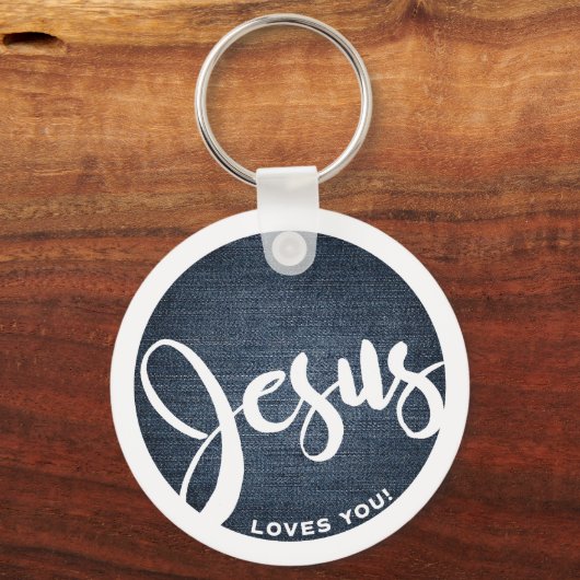 イエスはデニムサークルを愛している キーホルダー (正面)