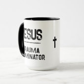 イエスはトラウマの終結者 キリスト教の希望 マグカップ (正面左)