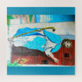 イエスはドアジグソーをノックしているパズル ジグソーパズル (横)