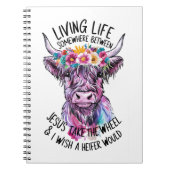 イエスはハンドルを取り、私はハイファーが行くことを望む ノートブック (正面)