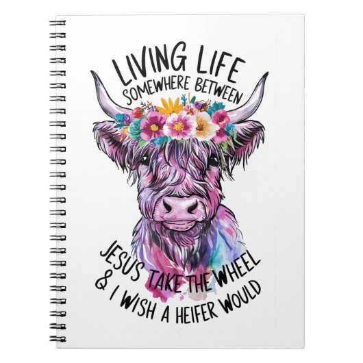 イエスはハンドルを取り、私はハイファーが行くことを望む ノートブック (正面)