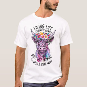 イエスはハンドルを取り、私はハイファーが行くことを望む Tシャツ
