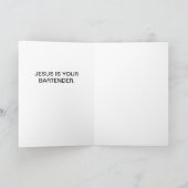 イエスはバーテンダーのグリーティングカード カード (内部)