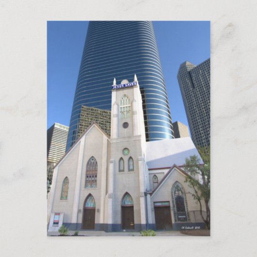 イエスはヒューストンを救う ポストカード (正面)