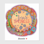 イエスはフローラカラフルの鼓動を振りかける シール (シート)