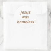 イエスはホームレスになった ラウンドシール (バッグ)