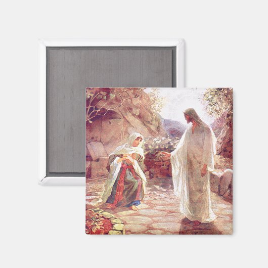 イエスはマグダレネのマリアに現れる マグネット (正面/裏面)