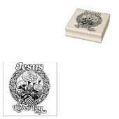 イエスはマリゴールド・アートを愛している ラバースタンプ (押印)