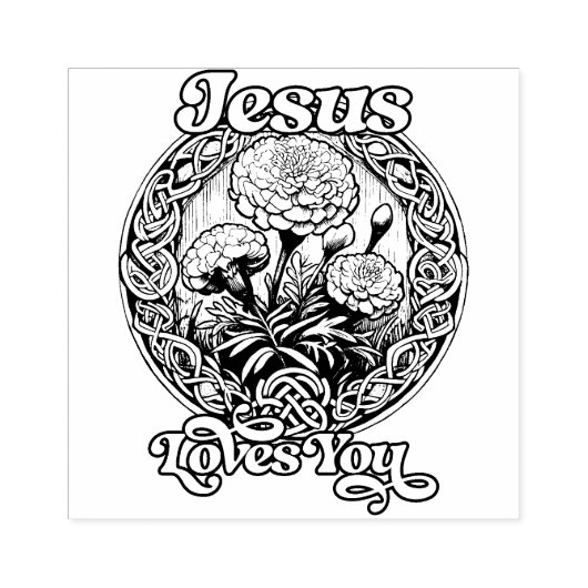 イエスはマリゴールド・アートを愛している ラバースタンプ (インプリント)