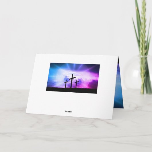 イエスはヨハネを愛する13:34イースターの十字架 シーズンカード (裏面)