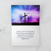 イエスはヨハネを愛する13:34イースターの十字架 シーズンカード (内部)