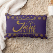 イエスはライフランバー枕 ランバークッション (ブランケット)