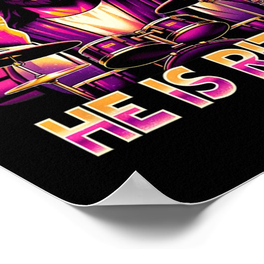 イエスはリズンを持っている彼はリズンおもしろいクリスチャンである ポスター (角)