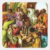 イエスはロバをエルサレムに乗り込む スクエアシール (正面)