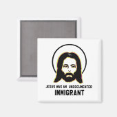 イエスは不法移民の黒人だったトリップ（幻覚体験）のような マグネット (正面/裏面)