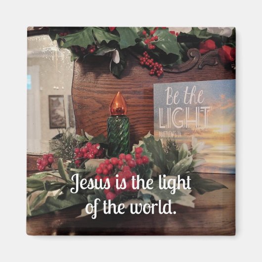 イエスは世の光である。 マグネット (正面)