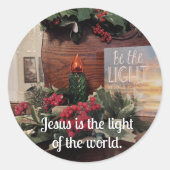 イエスは世の光である。 ラウンドシール (正面)