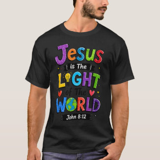 イエスは世界の光です ヨハネ 8:12 VBS Tシャツ