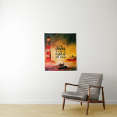 イエスは世界聖書の聖句の光である タペストリー (インサイチュ)