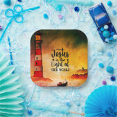 イエスは世界聖書の聖句の光である ペーパープレート (パーティー)