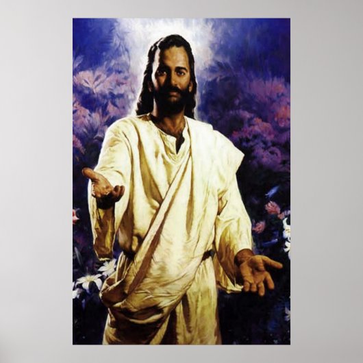 イエスは両手を差し開いて ポスター (正面)
