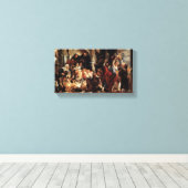 イエスは両替商を神殿から追い出した キャンバスプリント (インサイチュ (ウッドフロア))