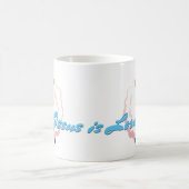イエスは主である – ふわふわの羊 コーヒーマグカップ (中央)