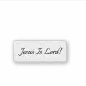 イエスは主である！クリア シール (正面)