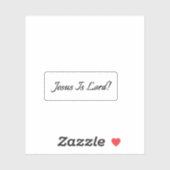 イエスは主である！クリア シール (シート)