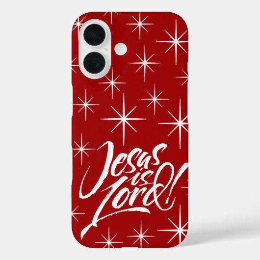 イエスは主である – クリスマス・クリスチャン・スターズ Case-Mate iPhoneケース (裏面)