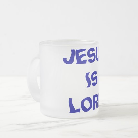 イエスは主である フロストグラスマグカップ (正面左)